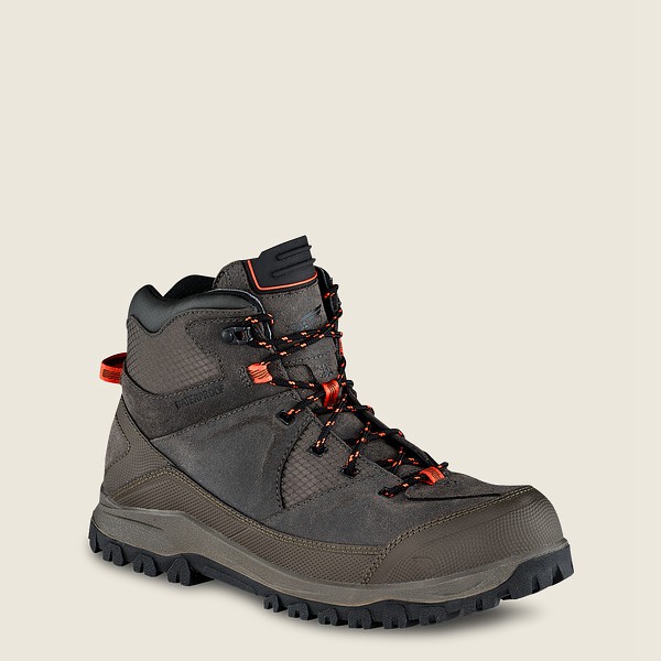 Bottes de Randonnée Red Wing - Trbo - 5-Inch Waterproof Safety Toe - Grise Marron - Homme 849XOHQDG